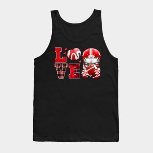 Rugby Ball Love Valentine's Day Tank Top